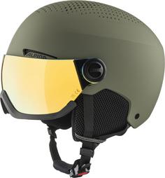 ALPINA Arber Visor Q-Lite Skihelm olive matt