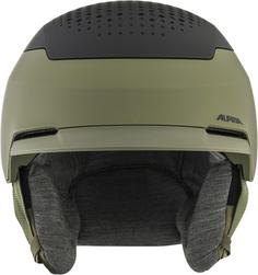 Rückansicht von ALPINA GEMS Skihelm olive-black matt