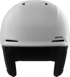 Rückansicht von ALPINA Brix Skihelm white matt