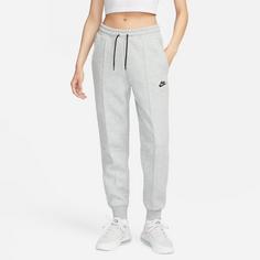 Rückansicht von Nike Tech Fleece Trainingshose Damen dk grey heather-black