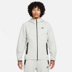 Rückansicht von Nike Tech Fleece Trainingsjacke Herren dark grey heather-black