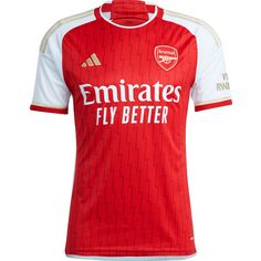 adidas Arsenal London 23-24 Heim Fußballtrikot Herren better scarlet-white