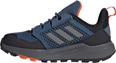 Rückansicht von adidas TERREX TRAILMAKER Wanderschuhe Kinder wonder steel-grey three-impact orange