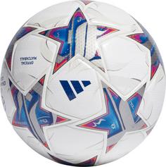 Rückansicht von adidas UCL PRO Fußball white-silver met-bright cyan-team royal blue