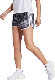 Rückansicht von adidas M20 Funktionsshorts Damen white-black-grey six