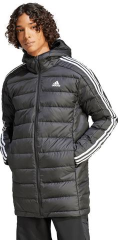 Rückansicht von adidas Essentiel 3S Steppmantel Herren black