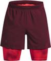 Under Armour LAUNCH 6 Funktionsshorts Herren - dark maroon