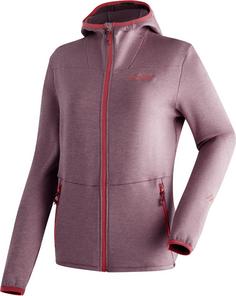 Maier Sports Fave Fleecejacke Damen cherry wine melange