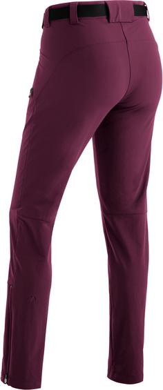 Rückansicht von Maier Sports Lana slim Wanderhose Damen cherry wine