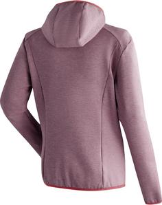 Rückansicht von Maier Sports Fave Fleecejacke Damen cherry wine melange