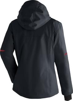 Rückansicht von Maier Sports Lunada Funktionsjacke Damen black-salsa