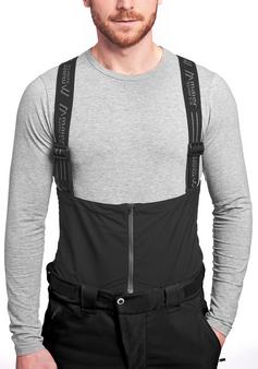 Rückansicht von Maier Sports Diabas Bib M Skihose Herren black-graphite