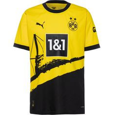 PUMA Borussia Dortmund 23-24 Heim Authentic Fußballtrikot Herren cyber yellow-puma black