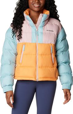 Rückansicht von Columbia Pike Lake Steppjacke Damen sunset-peach