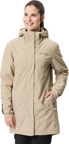 Rückansicht von VAUDE Cyclist padded Parka II Fahrradjacke Damen linen