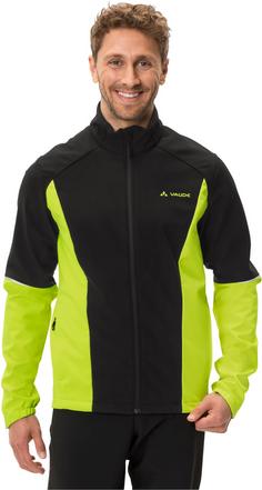 Rückansicht von VAUDE Wintry Jacket IV Fahrradjacke Herren black-neon yellow