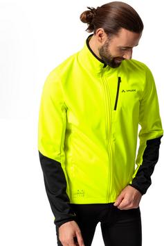 Rückansicht von VAUDE Matera Softshelljacke Herren neon yellow