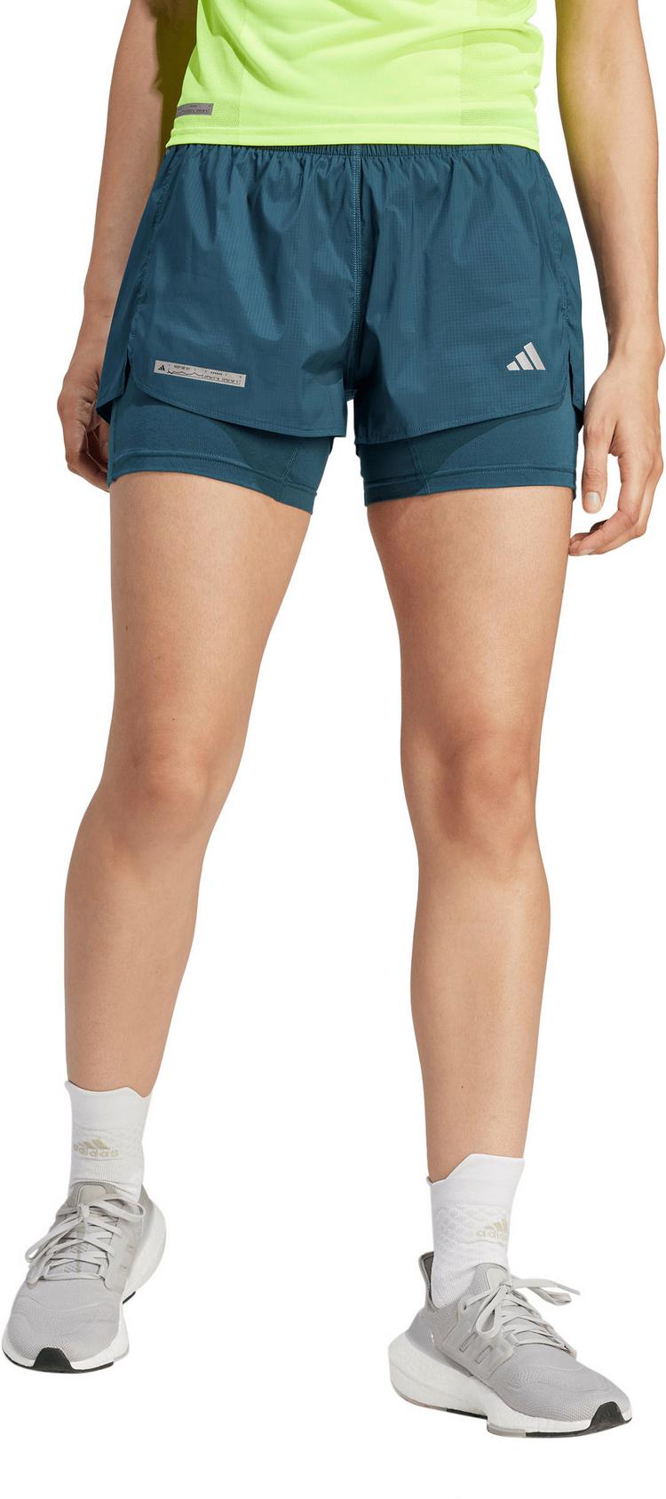 adidas adidas ULTI Funktionsshorts Damen - arctic night-lucid lemon - 0 | SportScheck