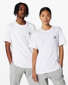 Rückansicht von CONVERSE Star Chevron T-Shirt white