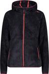 CMP Fleecejacke Damen - antracite-burgundy