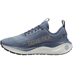 Rückansicht von Nike GTX W NKE REACTX INFINITY RN 4 GTX Laufschuhe Damen ashen slate-metallic gold-diffused blue