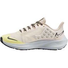 Rückansicht von Nike AIR ZOOM PEGASUS SHIELD Laufschuhe Damen pale ivory-black-neutral olive