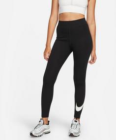 Rückansicht von Nike NSW Tights Damen black-sail