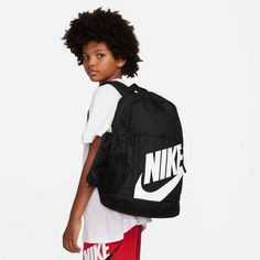 Rückansicht von Nike Rucksack Elemental Daypack Kinder black-black-white