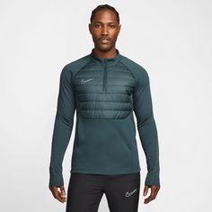 Rückansicht von Nike Academy Winter Warrior Funktionsshirt Herren deep jungle-fir-reflective silv