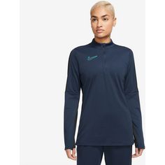 Rückansicht von Nike Academy23 Funktionsshirt Damen midnight navy-black-hyper turq