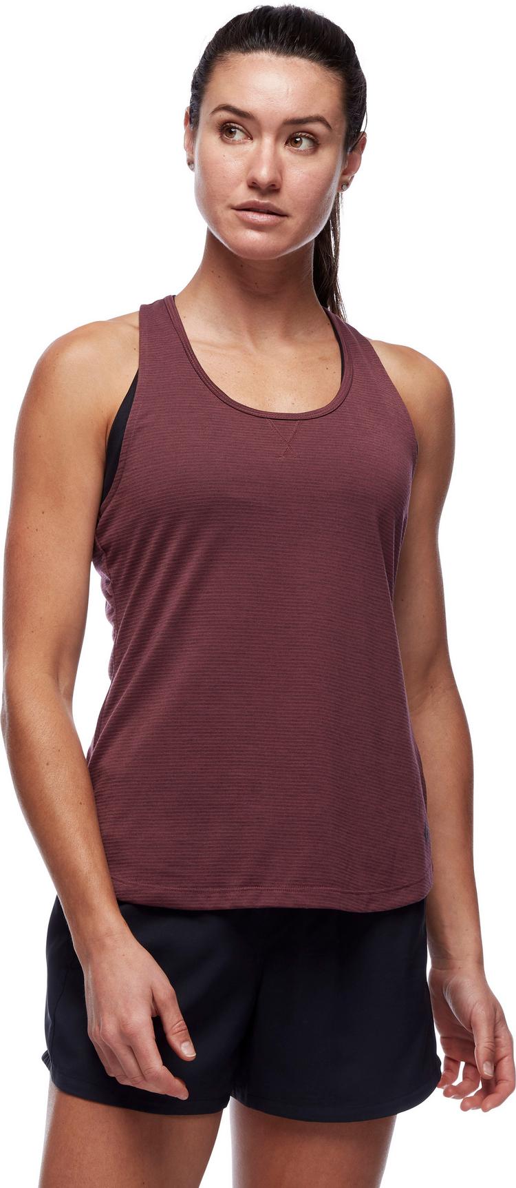 Black Diamond Black Diamond SPLITTER Klettershirt Damen - cherrywood-carbon stripe - 0 | SportScheck