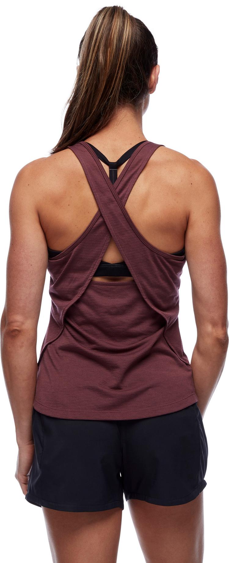 Black Diamond Black Diamond SPLITTER Klettershirt Damen - cherrywood-carbon stripe - 1 | SportScheck