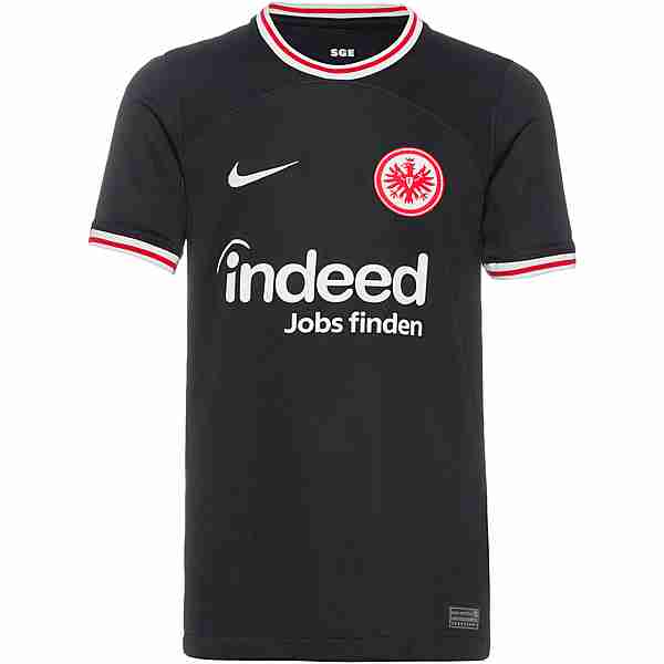 Nike Eintracht Frankfurt 23-24 Auswärts Fußballtrikot Kinder black-university red-white