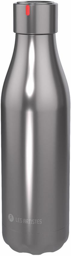 Les Artistes Isolierflasche metallic argent