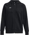 Under Armour Rival Fleece Sweatjacke Damen - black