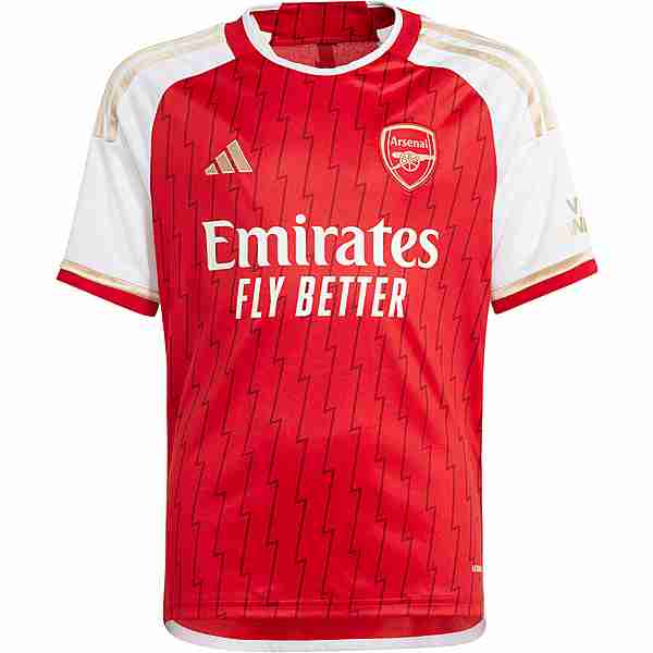 adidas Arsenal London 23-24 Heim Fußballtrikot Kinder better scarlet-white