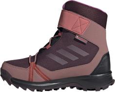 Rückansicht von adidas TERREX SNOW CF R.RDY K Stiefel Kinder shadow maroon-wonder red-pulse lilac