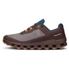 Rückansicht von On Cloudvista Waterproof Trailrunning Schuhe Damen zinc-grape
