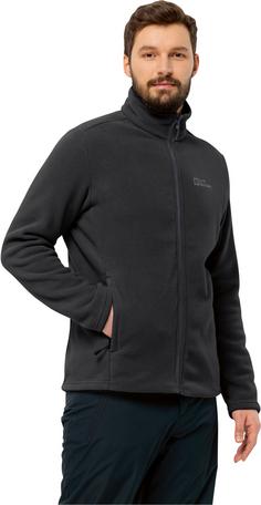 Rückansicht von Jack Wolfskin WINTERSTEIN Fleecejacke Herren black