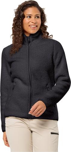 Rückansicht von Jack Wolfskin HIGH CURL Fleecejacke Damen black