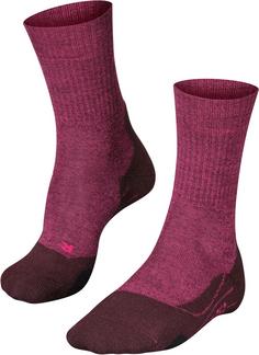 Falke Merino TK2 EXPLORE WOOL Wandersocken Damen burgundy