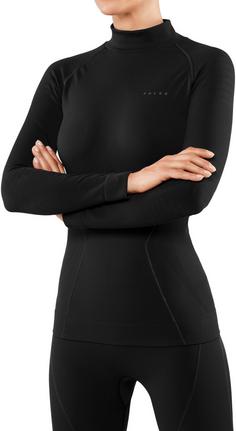 Rückansicht von Falke Maximum Warm Langarmshirt Damen black