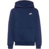 Nike NSW CLUB FLEECE Hoodie Kinder - midnight navy-white