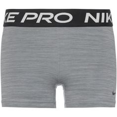 Nike Pro Tights Damen smoke grey-htr-black-black