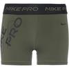 Nike Pro Dri Fit Tights Damen - cargo khaki-black-honeydew