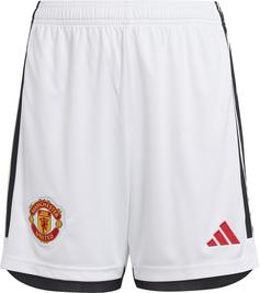 adidas Manchester United 23-24 Heim Fußballshorts Kinder white