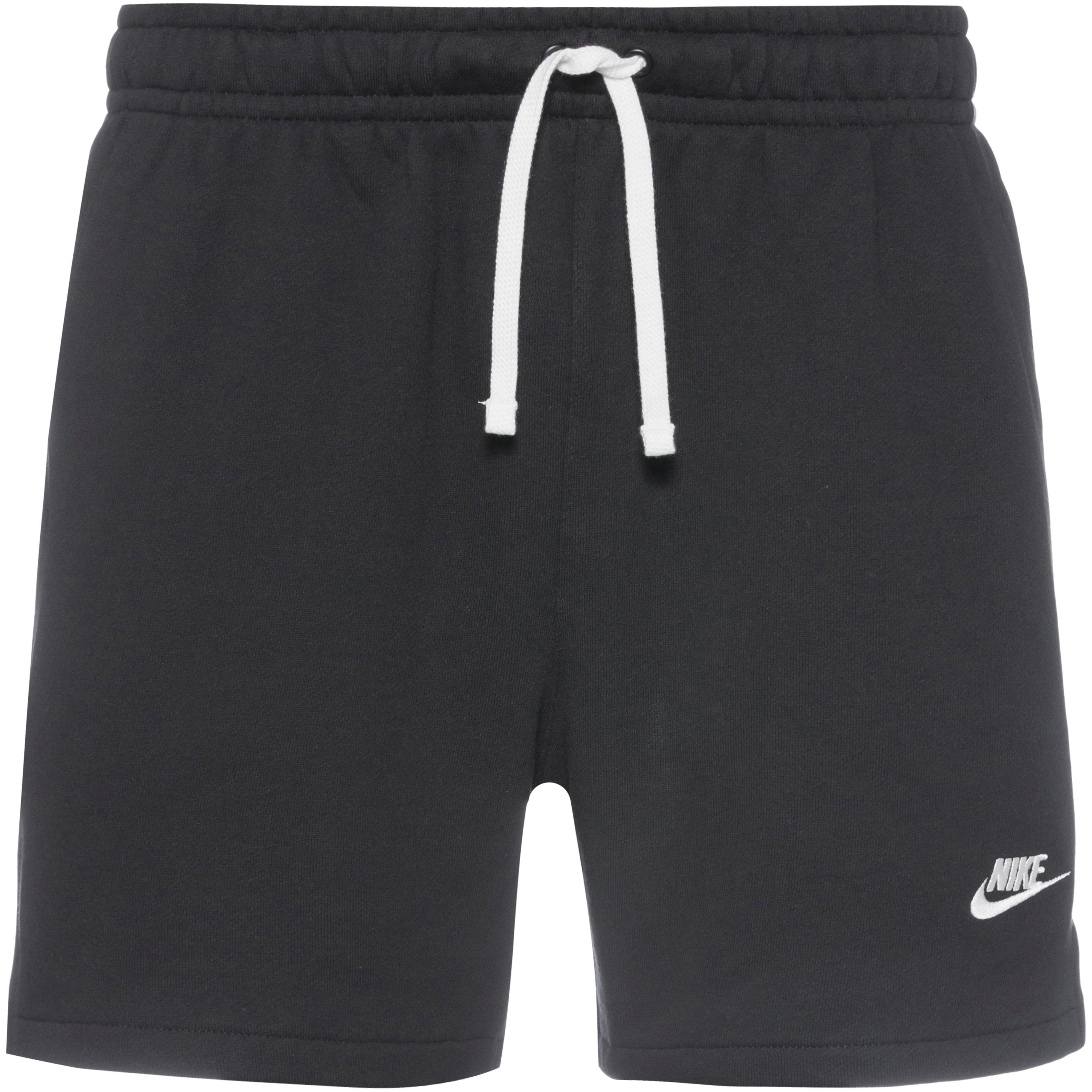 Nike Club Flow Sweatshorts Herren black white white im Online Shop von SportScheck kaufen