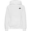 Nike NSW CLUB FLEECE Hoodie Kinder - white-black