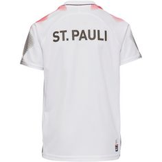 Rückansicht von Di!Y FC St. Pauli 23-24 Auswärts Fußballtrikot Kinder weiss