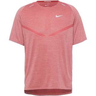 Nike Techknit Funktionsshirt Herren adobe-red stardust-reflective silv